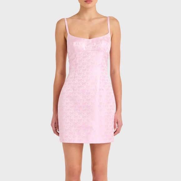 Amanda Uprichard Deserae Mini Pink Dress - Picture 3 of 7